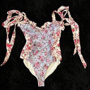 Love shack fancy bathing suit